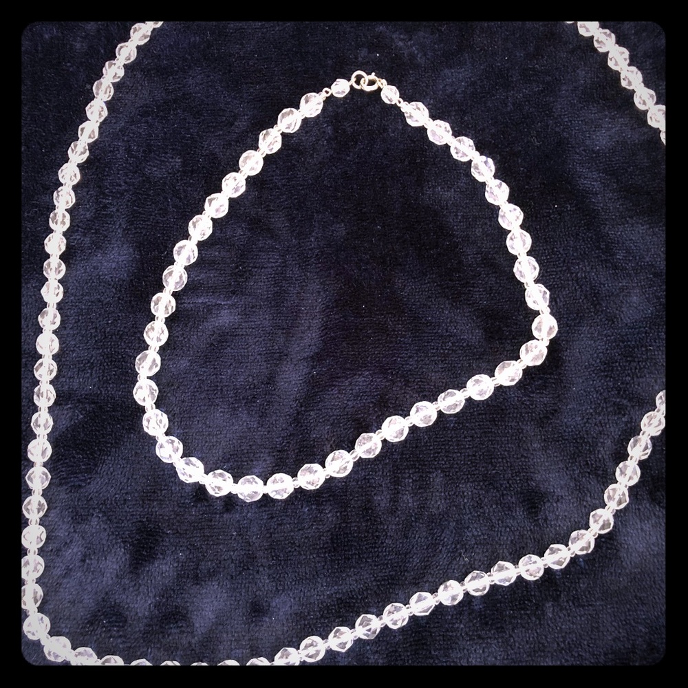 Beaded crystal necklaces